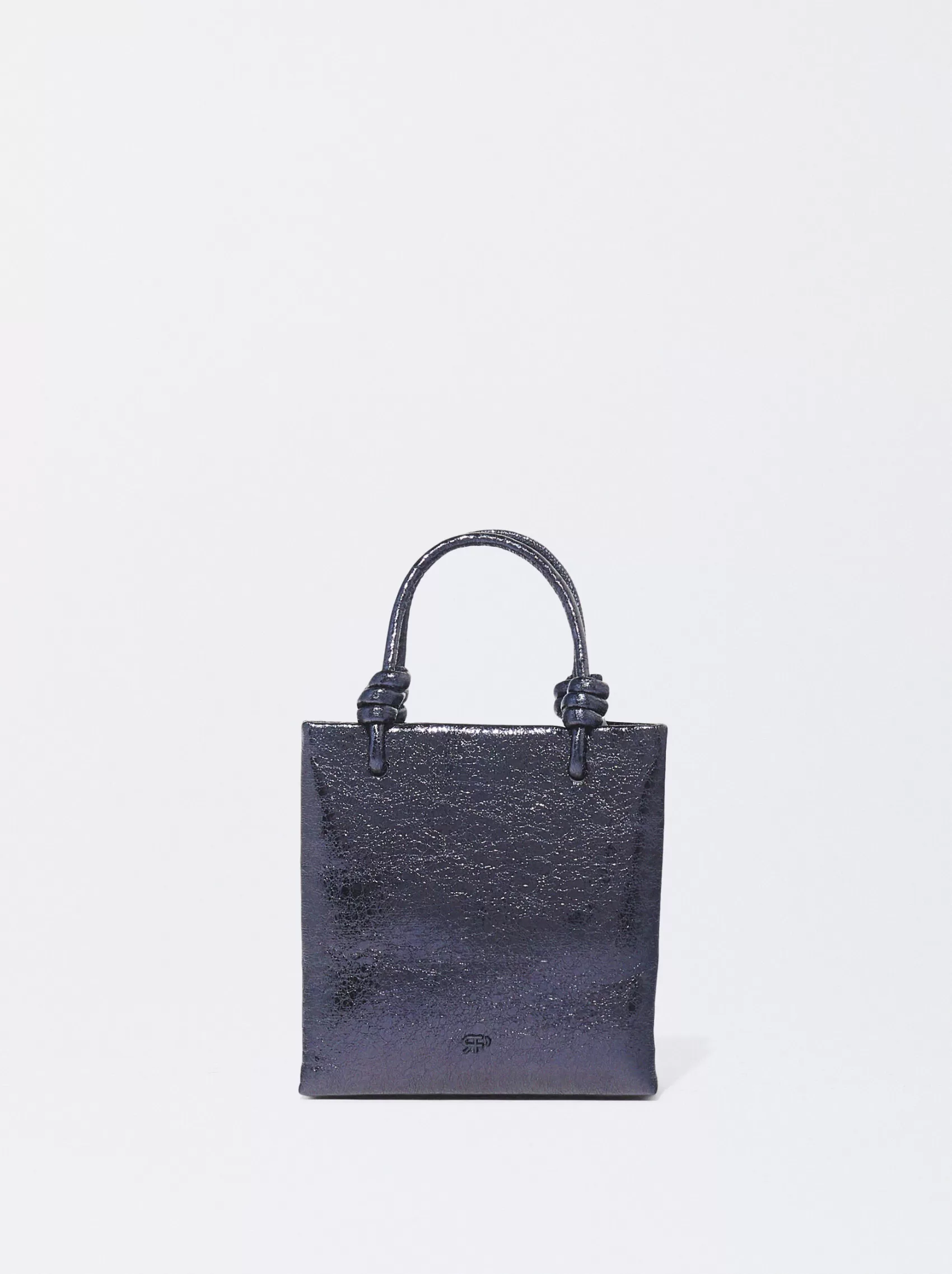 Metaliczna Mini Torebka Typu Tote | PARFOIS Sale