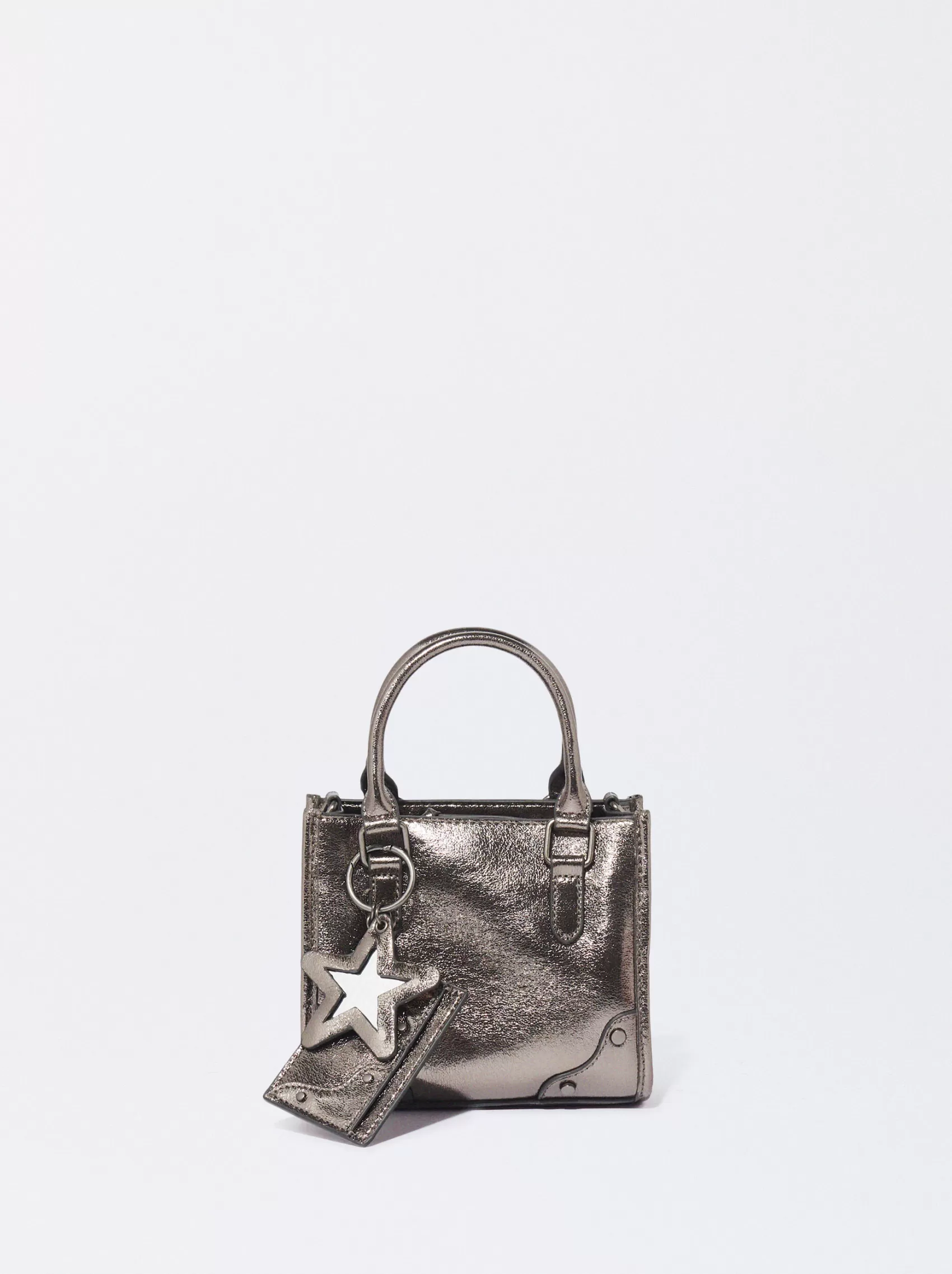 Metalicznym Kolorze Torba Tote | PARFOIS Cheap