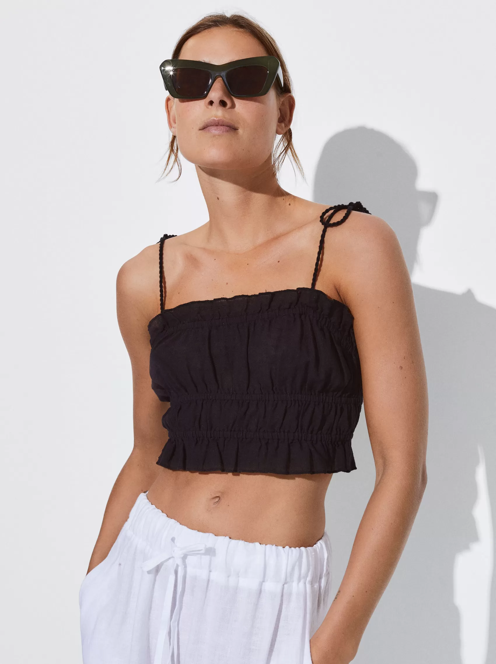 Online Exclusive - Elastyczny Crop Top | PARFOIS Best Sale