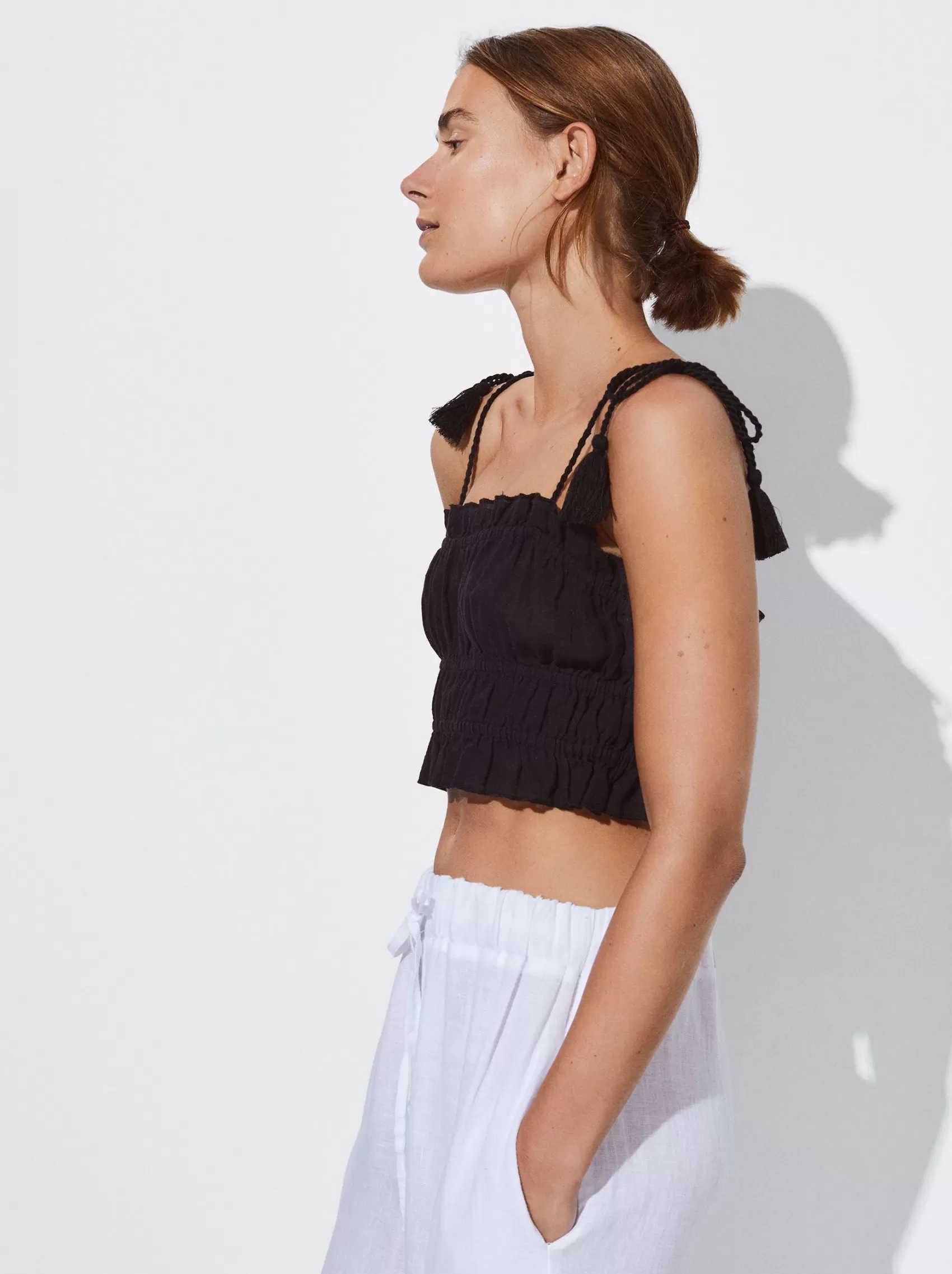 Online Exclusive - Elastyczny Crop Top | PARFOIS Best Sale