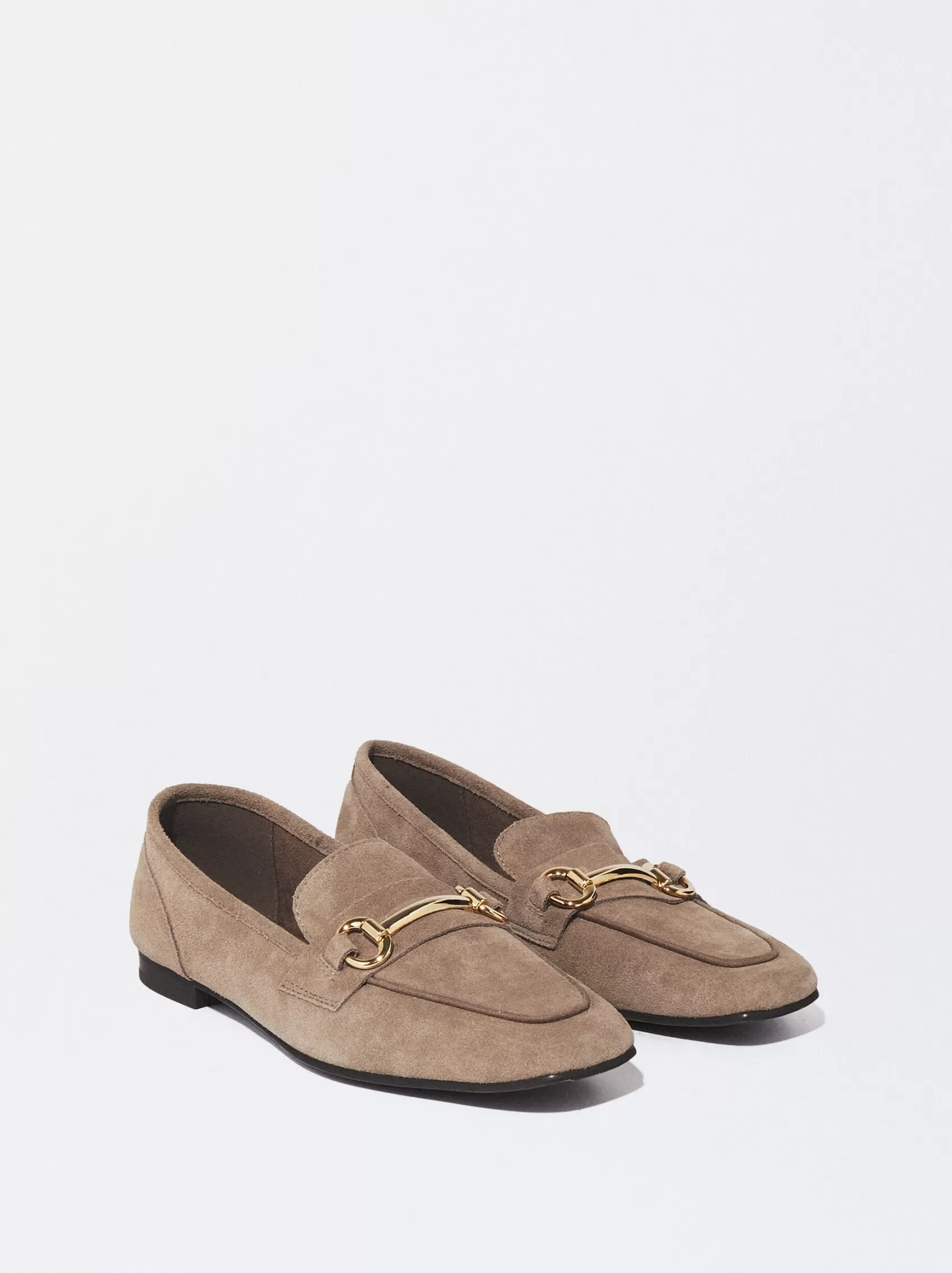 Skórzane Loafersy Z Klamrą | PARFOIS Sale